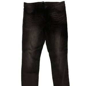 Skinny pants Black, ankle cut, hem, faded, distressed - Prosperity - size 33 new